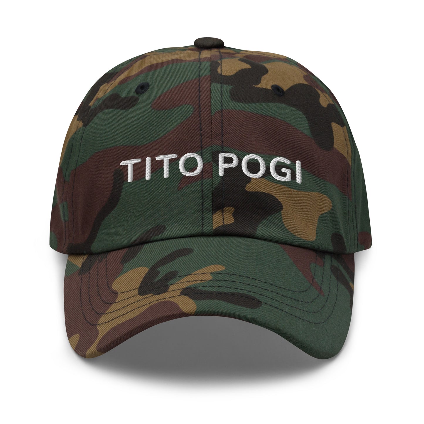 Tito Pogi Cap with a Curved Visor and Adjustable Strap