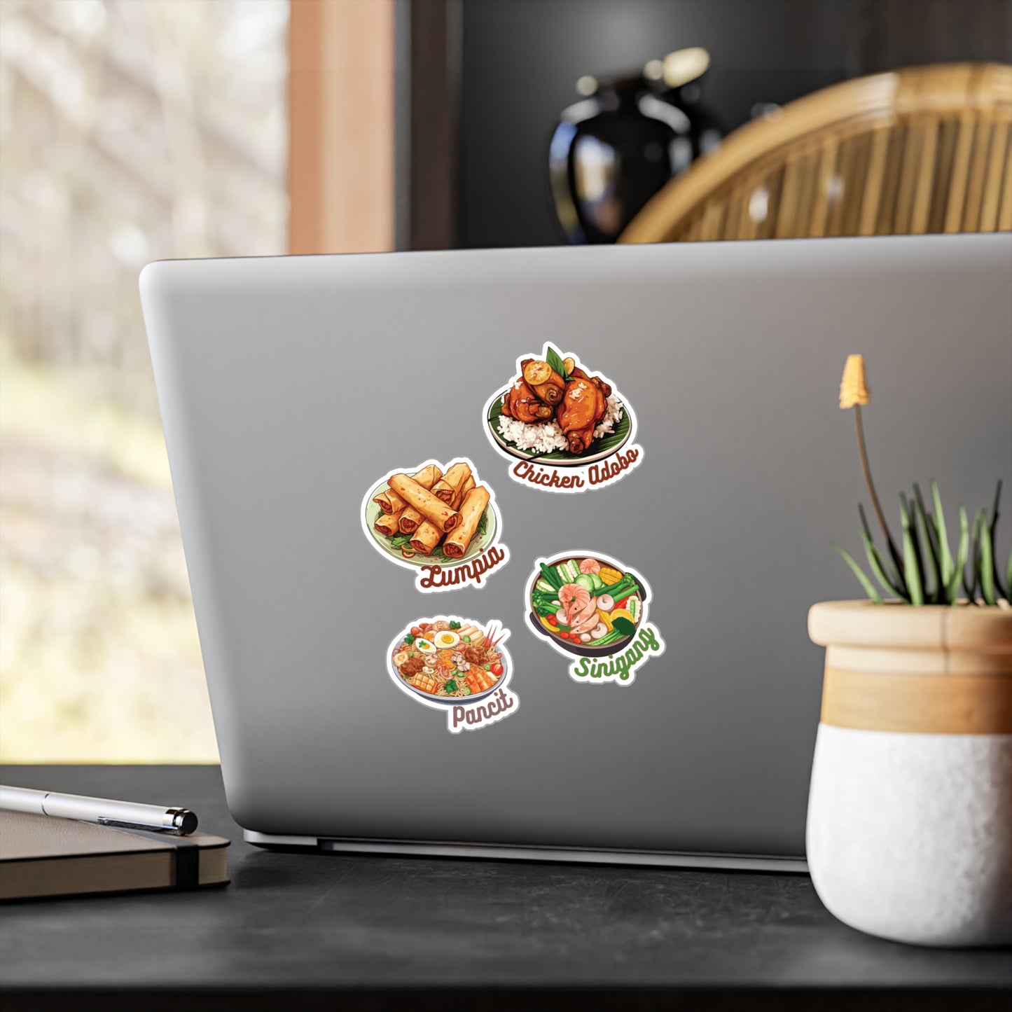 Filipino Foods Stickers Vinyl Decal with Satin Finish