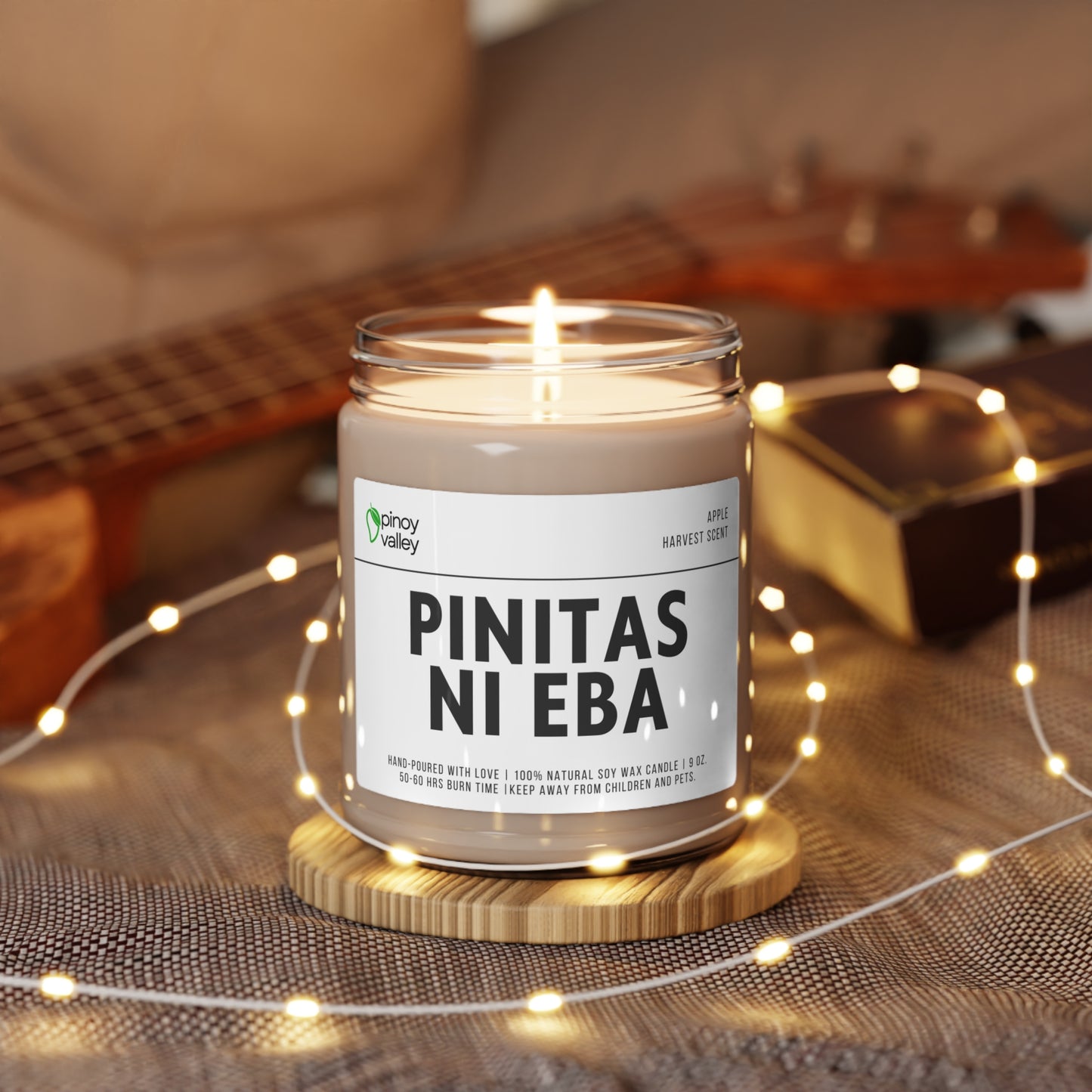 Pinitas Ni Eba Scented Soy Candle, 9oz