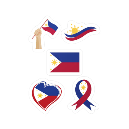 Philippine Flag Stickers Vinyl Decal with Satin Finish