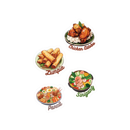 Filipino Foods Stickers Vinyl Decal with Satin Finish