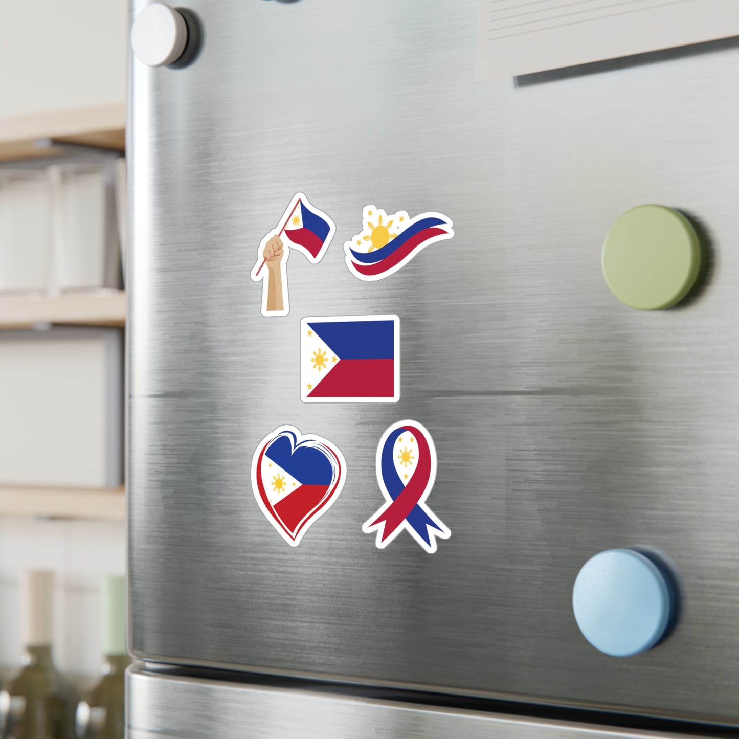 Philippine Flag Stickers Vinyl Decal with Satin Finish