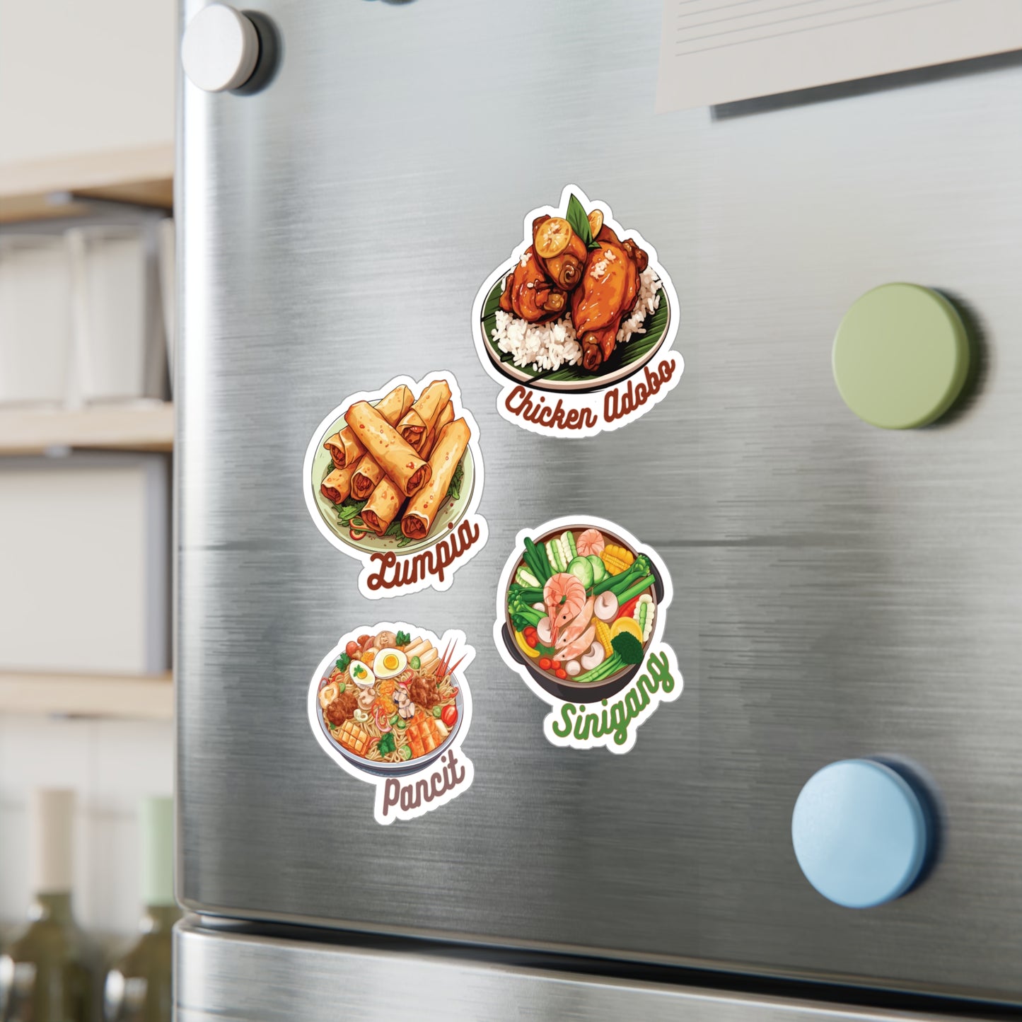 Filipino Foods Stickers Vinyl Decal with Satin Finish