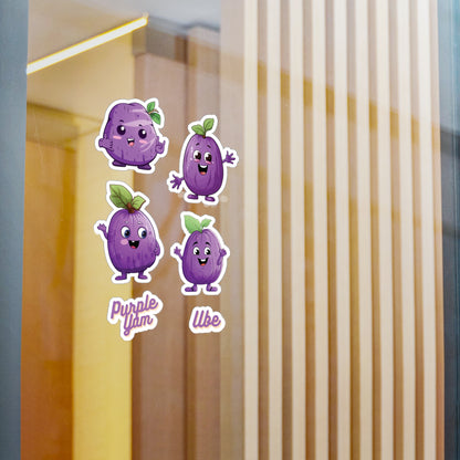 Cute Ube (Purple Yam) Stickers Vinyl Decal with Satin Finish