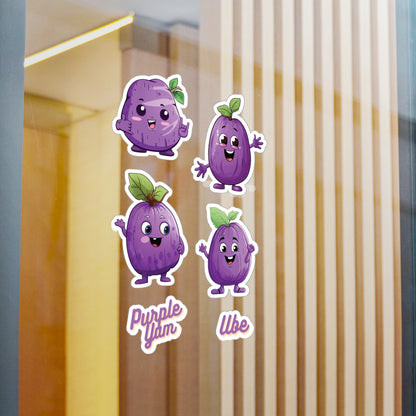 Cute Ube (Purple Yam) Stickers Vinyl Decal with Satin Finish