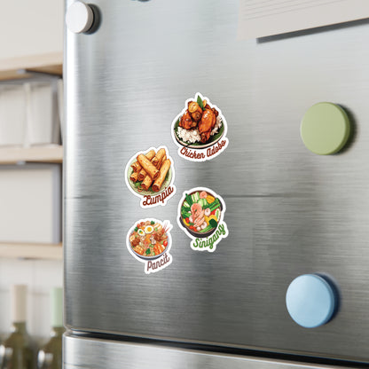 Filipino Foods Stickers Vinyl Decal with Satin Finish