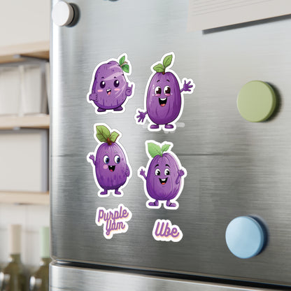 Cute Ube (Purple Yam) Stickers Vinyl Decal with Satin Finish