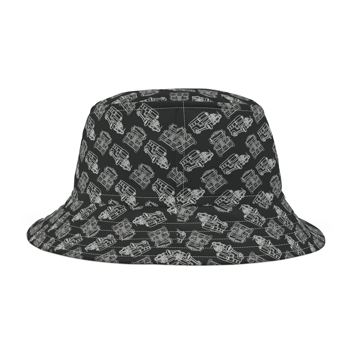 Jeepney Doodles Bucket Hat (Black)