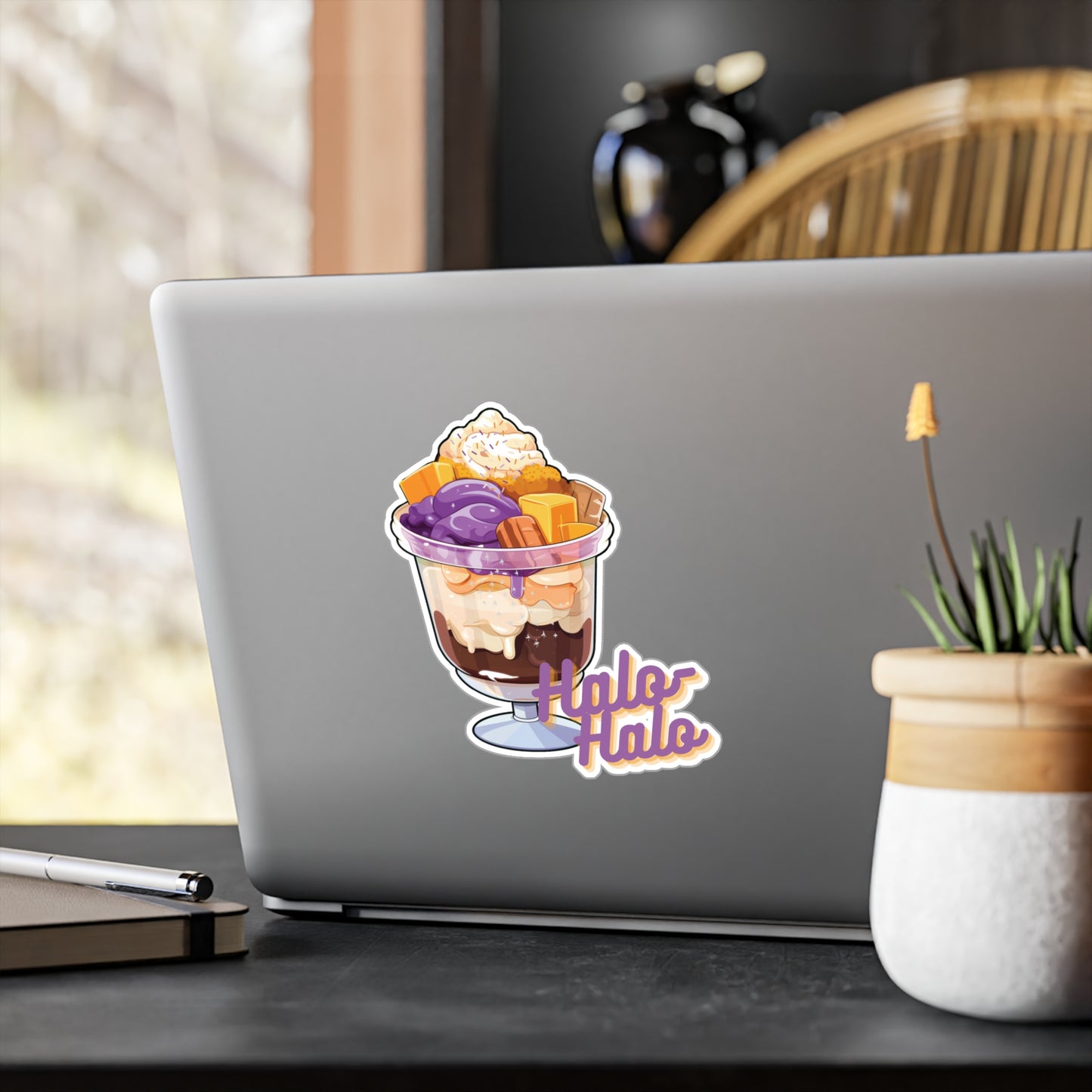 Filipino Halo-Halo Delight Colorful Vinyl Decal with Satin Finish