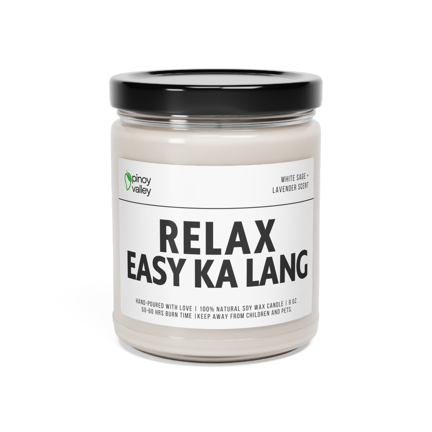 Relax Easy Ka Lang Scented Soy Candle, 9oz