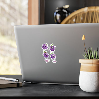 Cute Ube (Purple Yam) Stickers Vinyl Decal with Satin Finish