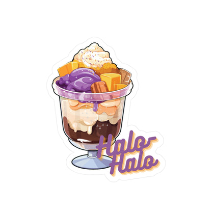 Filipino Halo-Halo Delight Colorful Vinyl Decal with Satin Finish