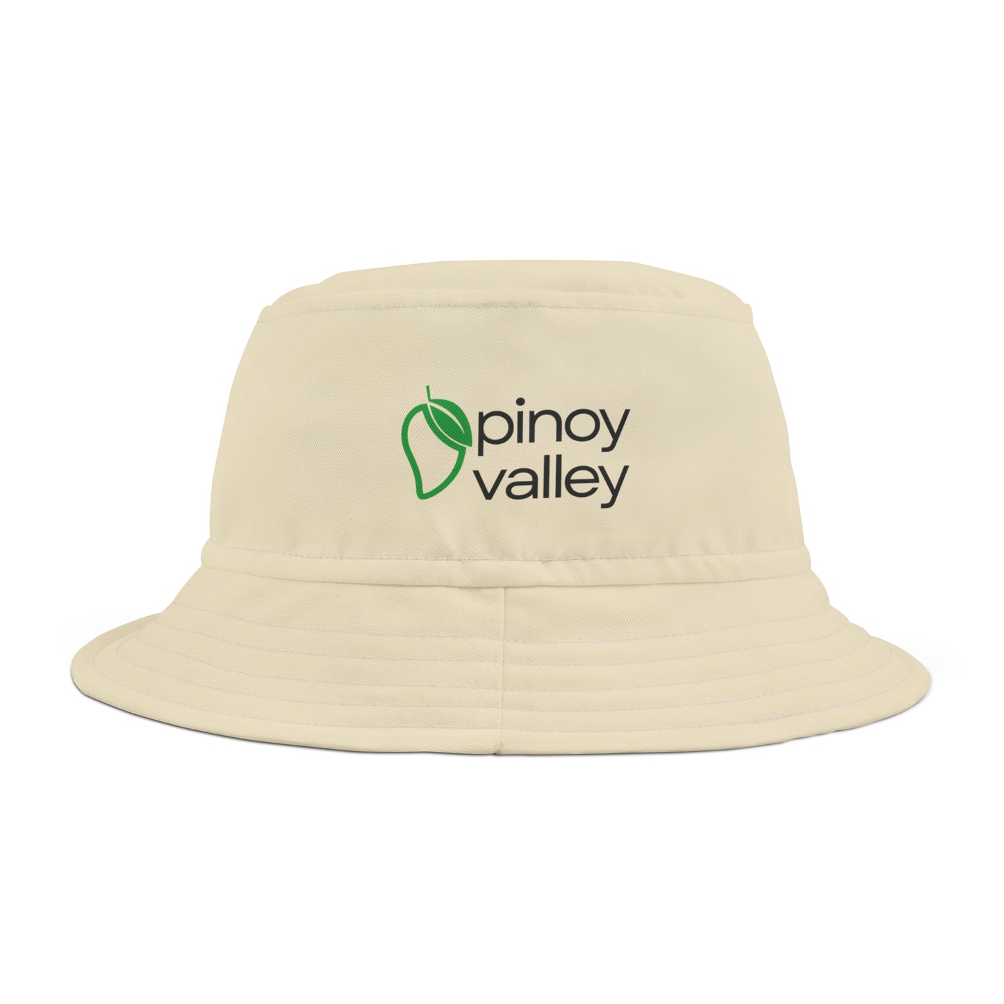 Pinoy Valley Logo Bucket Hat (Beige)