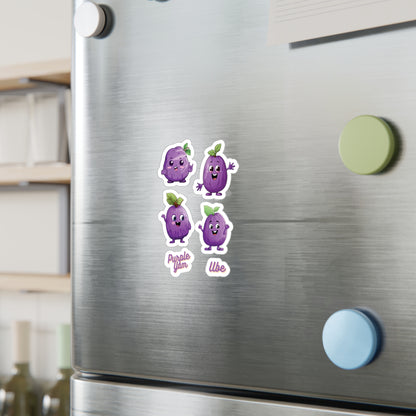 Cute Ube (Purple Yam) Stickers Vinyl Decal with Satin Finish