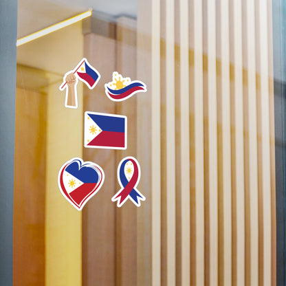 Philippine Flag Stickers Vinyl Decal with Satin Finish