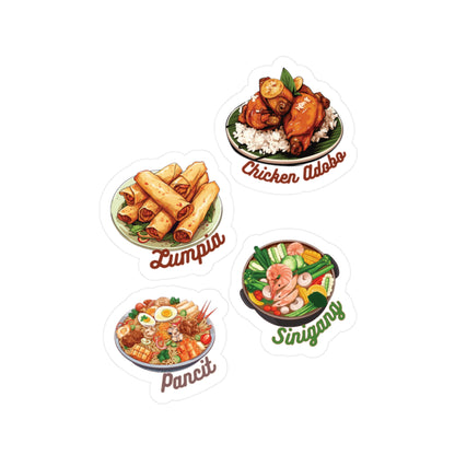 Filipino Foods Stickers Vinyl Decal with Satin Finish