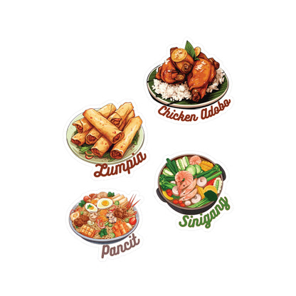 Filipino Foods Stickers Vinyl Decal with Satin Finish