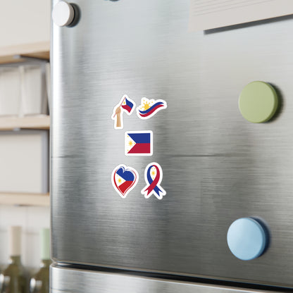 Philippine Flag Stickers Vinyl Decal with Satin Finish