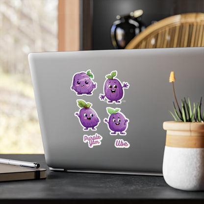 Cute Ube (Purple Yam) Stickers Vinyl Decal with Satin Finish