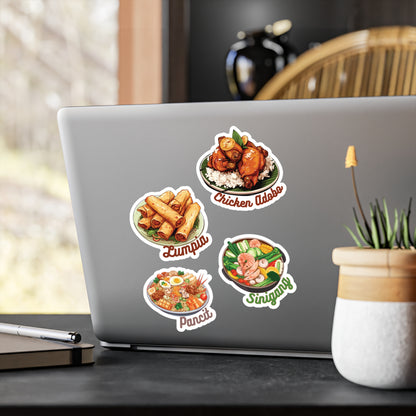 Filipino Foods Stickers Vinyl Decal with Satin Finish