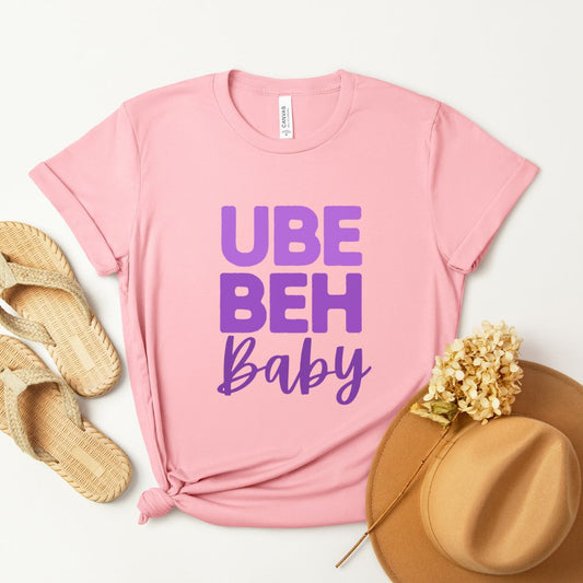 Ube Beh Baby T-Shirt (Bold + Script Font)