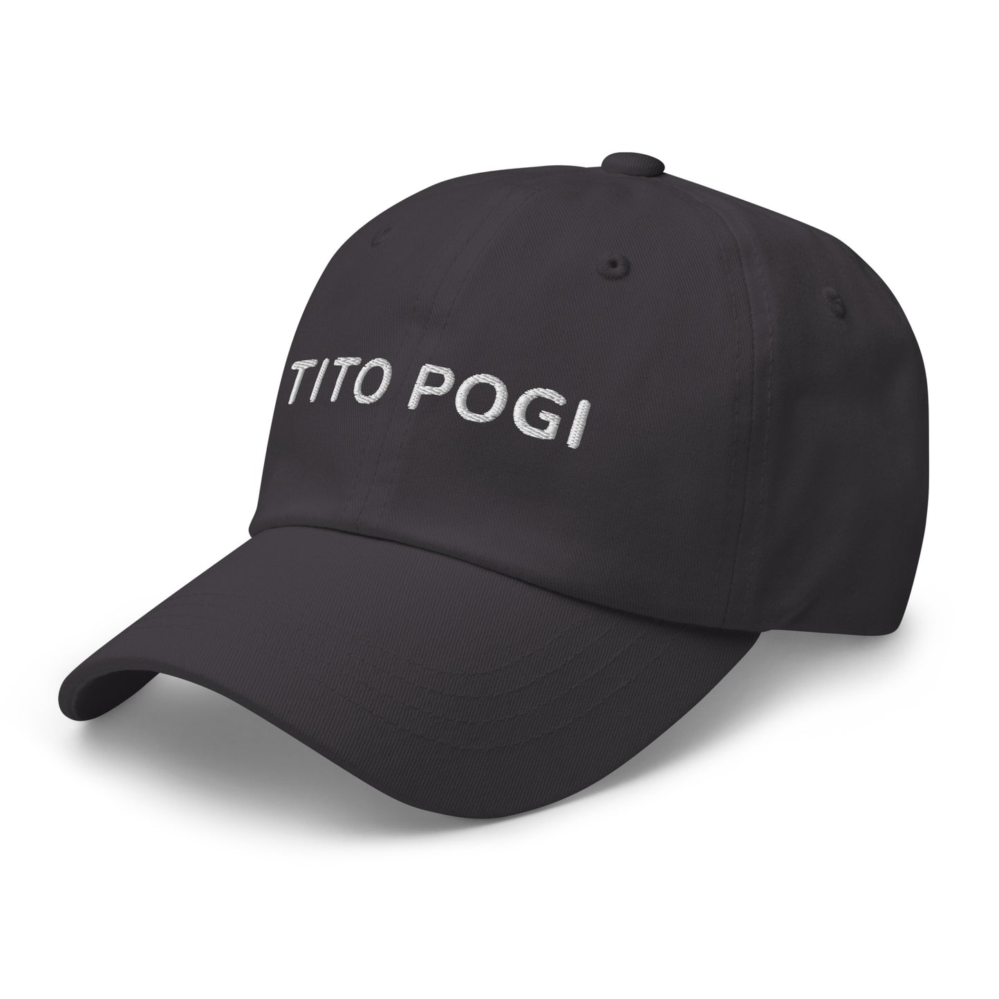 Tito Pogi Cap with a Curved Visor and Adjustable Strap