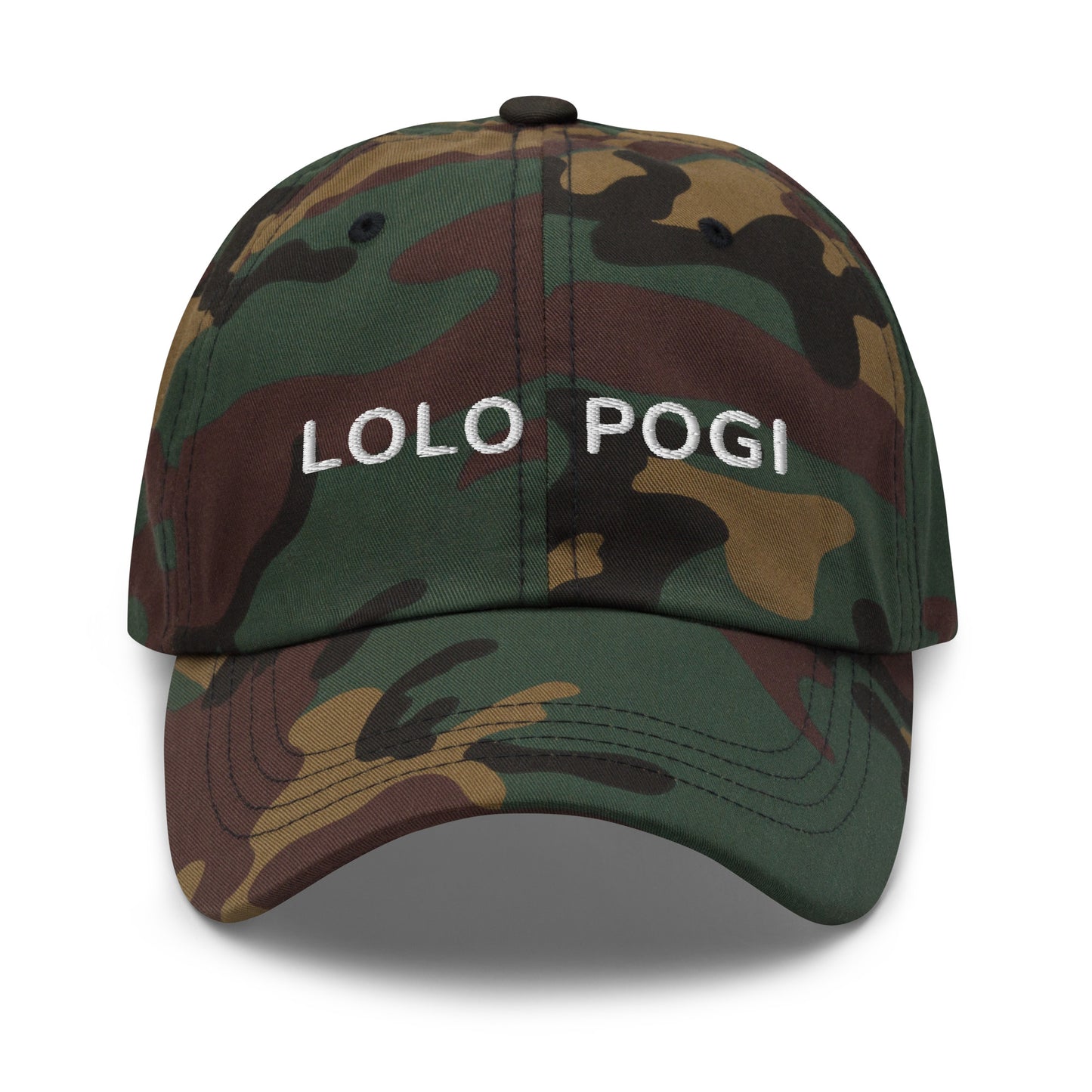 Lolo Pogi Cap with a Curved Visor and Adjustable Strap